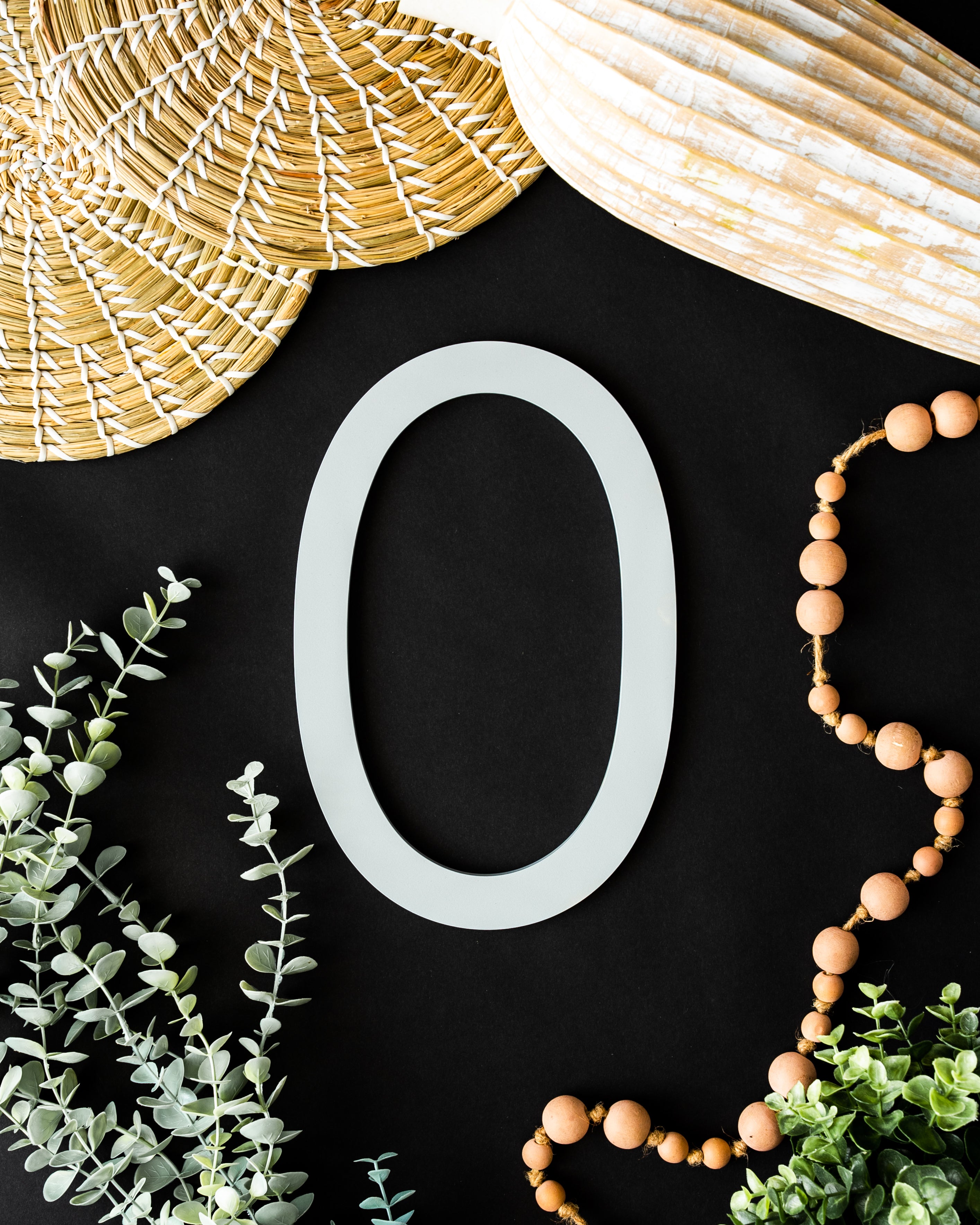 Modern Aluminum House Numbers #0