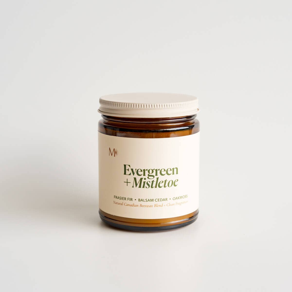 Evergreen + Mistletoe | Canadian Beeswax Candle