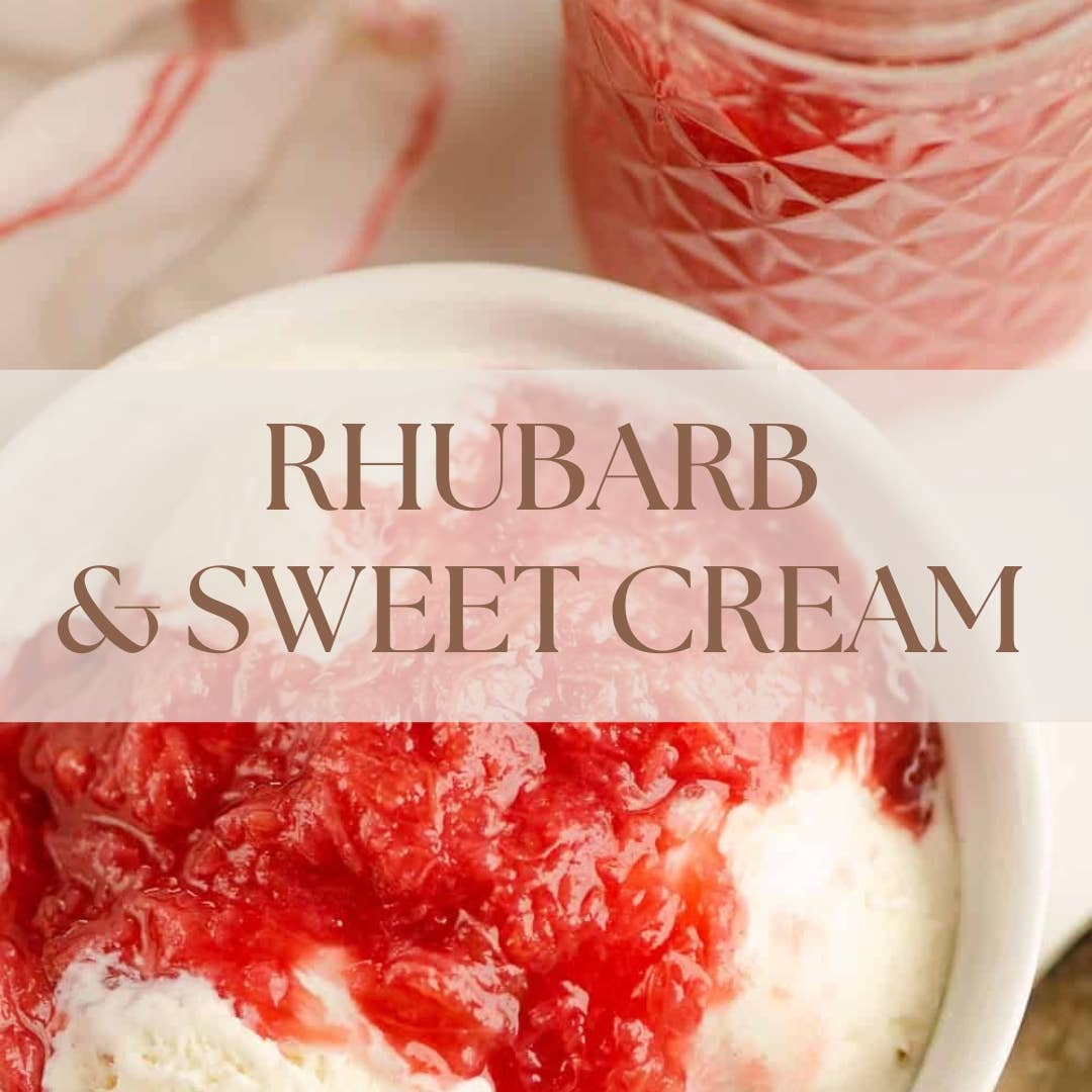 RHUBARB & SWEET CREAM | SUMMER CANDLE