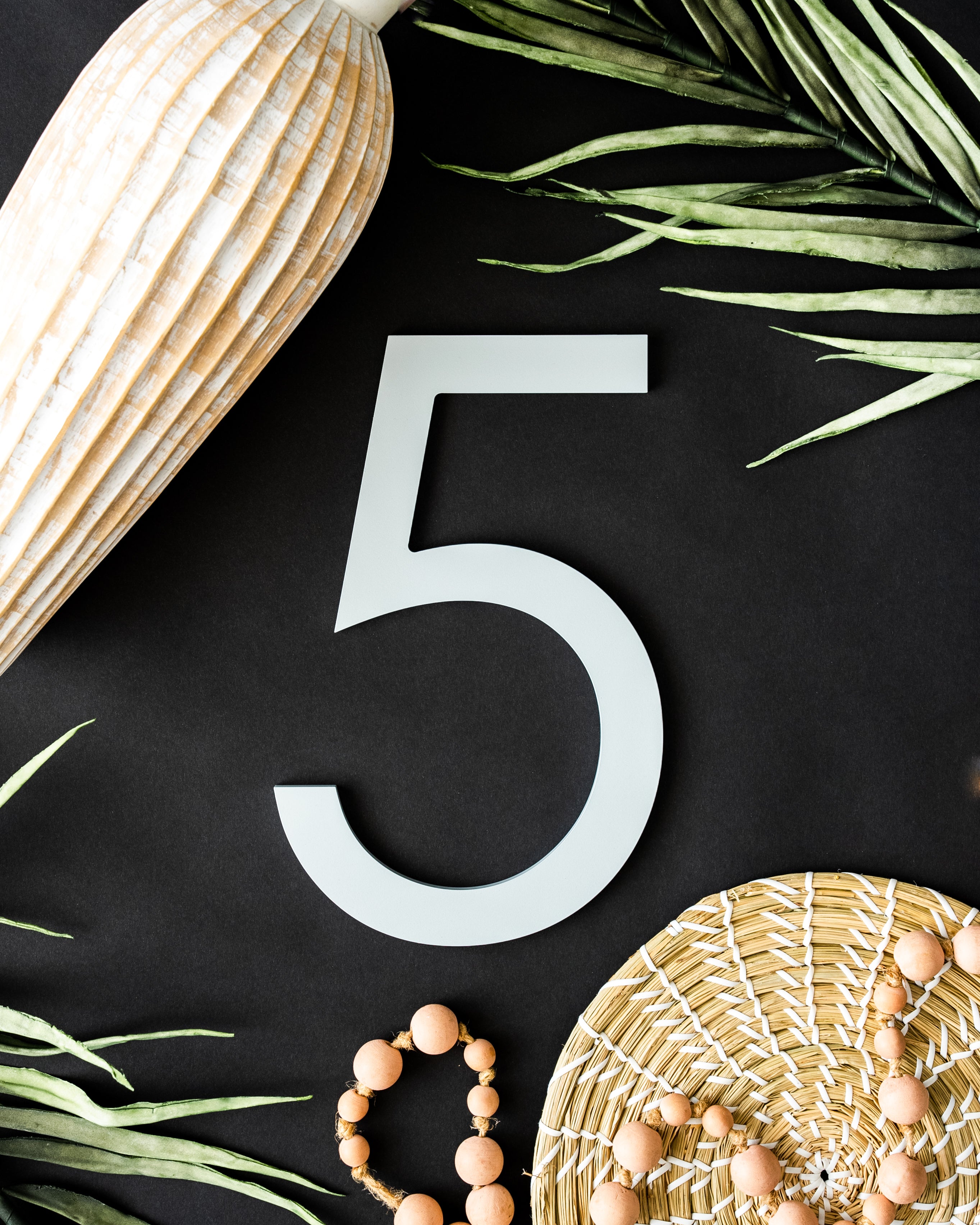 Modern Aluminum House Numbers #5