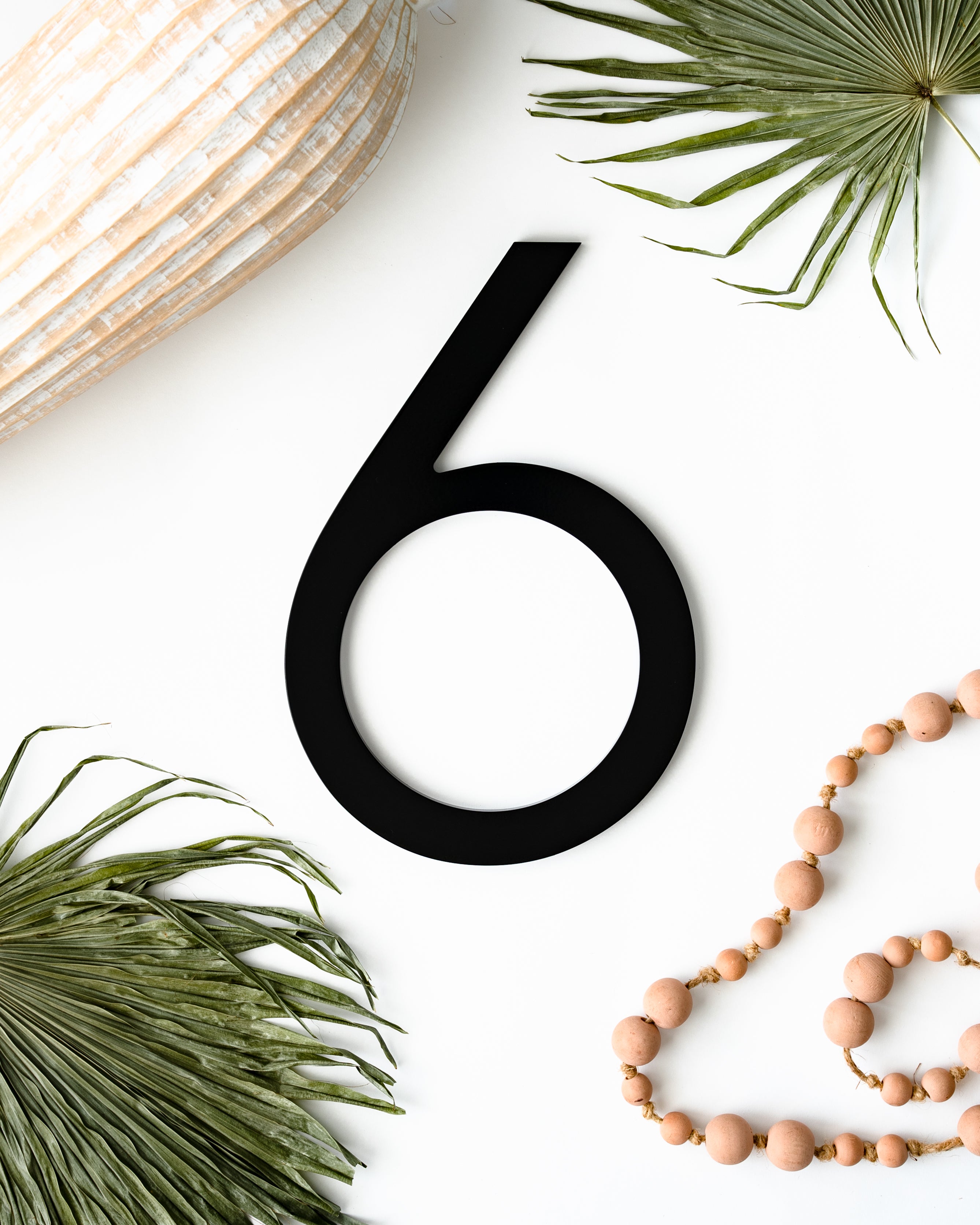 Modern Aluminum House Numbers #6