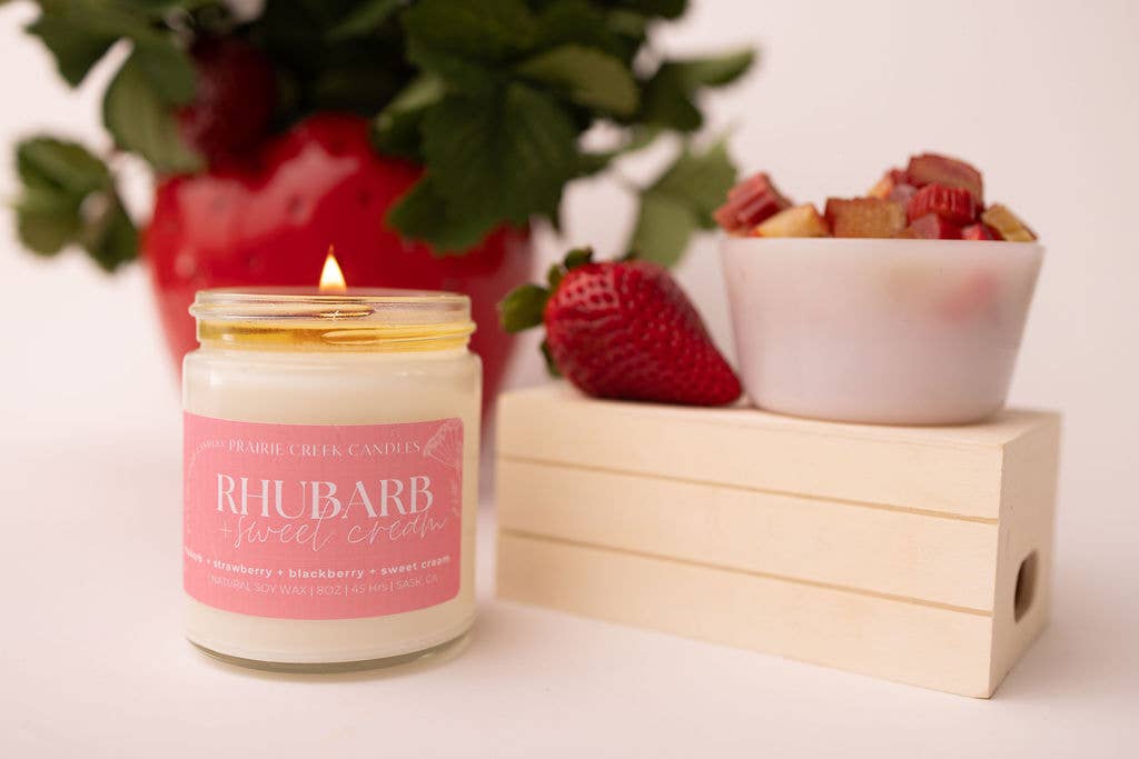 RHUBARB & SWEET CREAM | SUMMER CANDLE