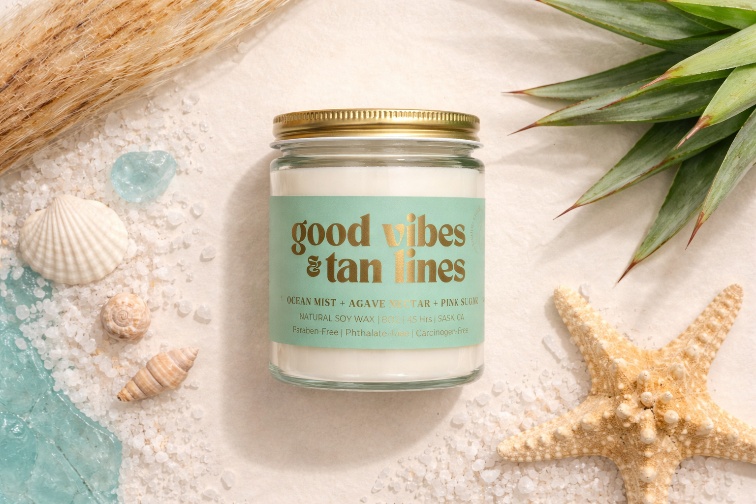 GOOD VIBES & TAN LINES CANDLE | SUMMER COLLECTION
