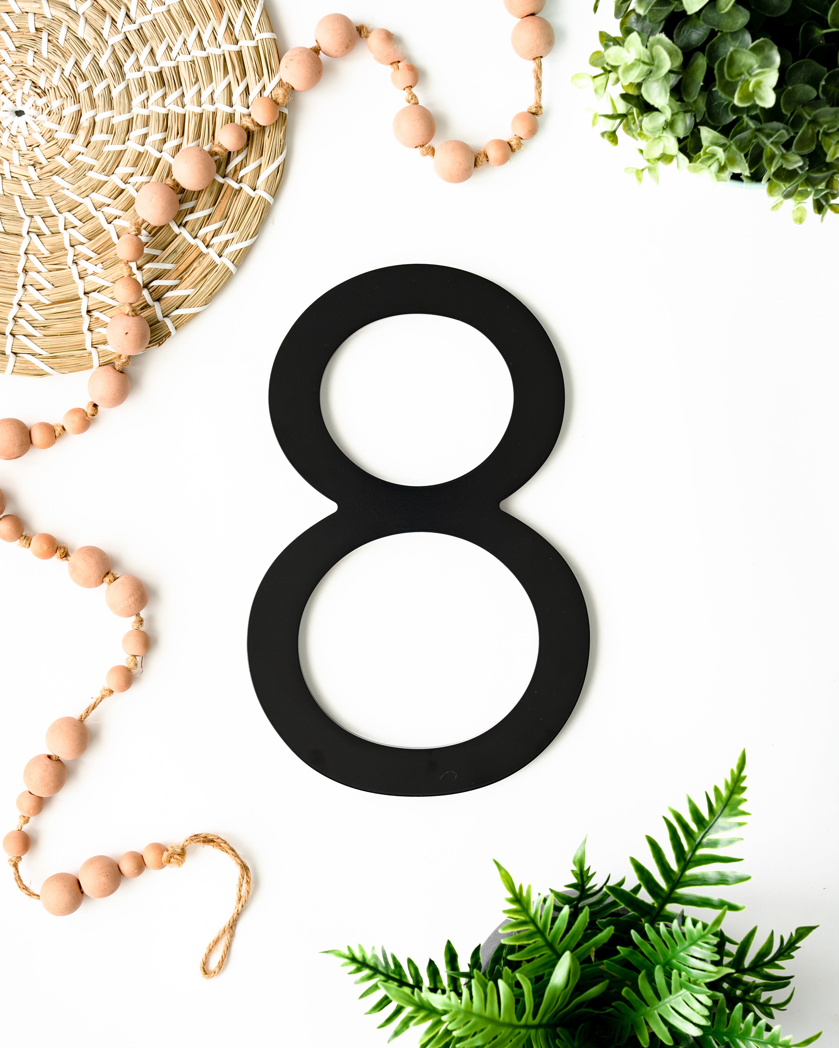 Modern Aluminum House Numbers #8
