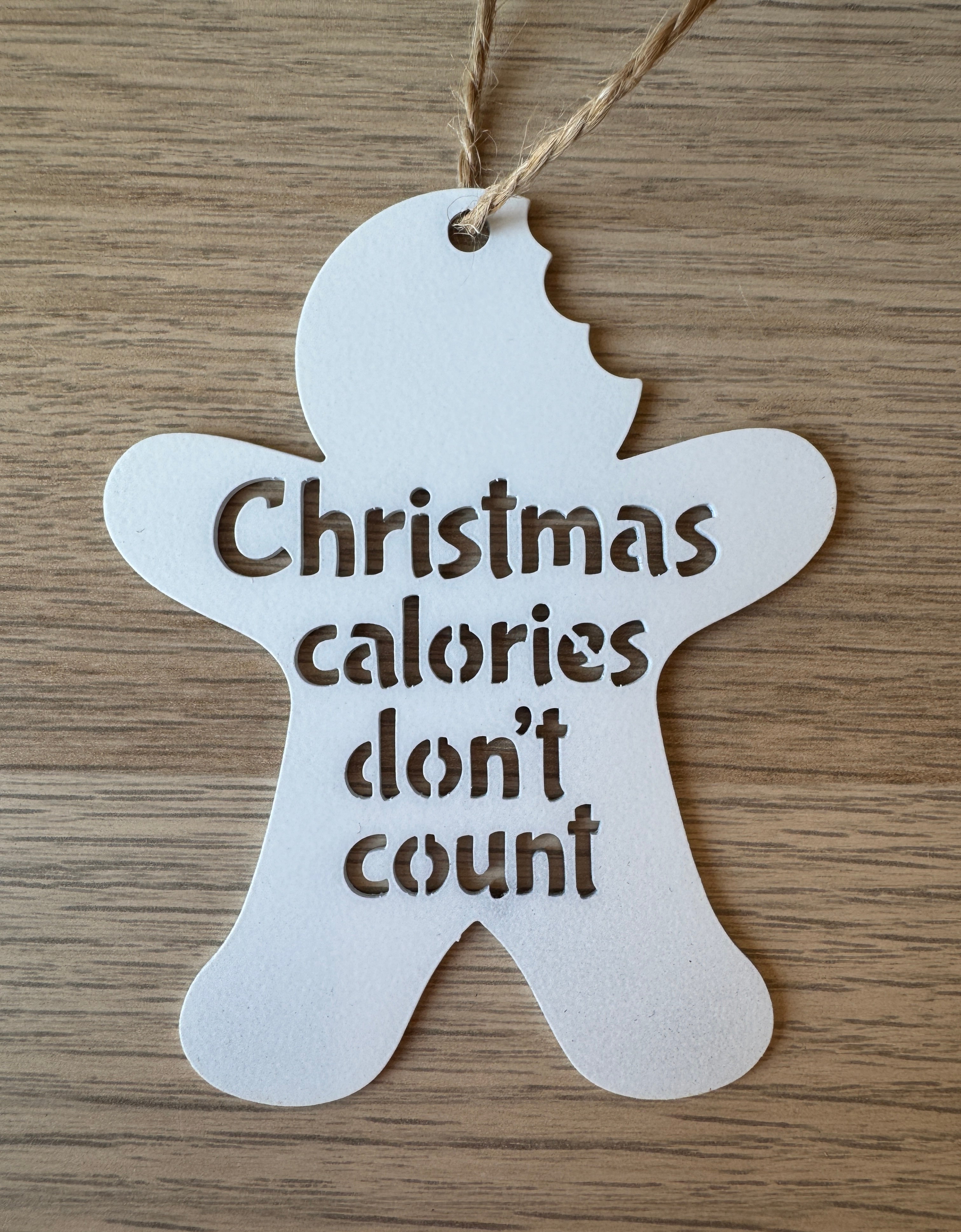 Christmas Calories Don't Count ornament - IRONIK OG