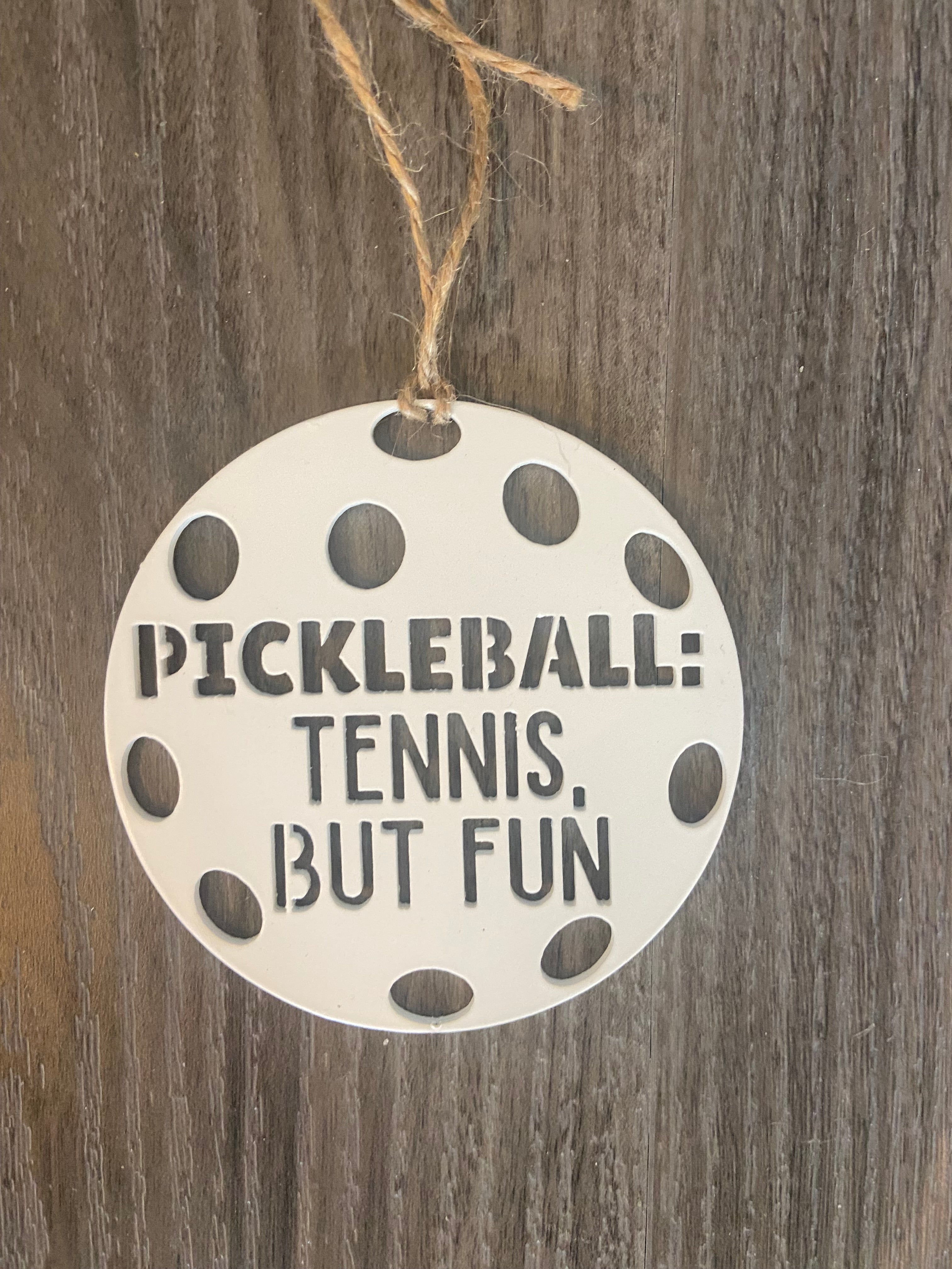 Pickleball: Tennis. But Fun Ornamment