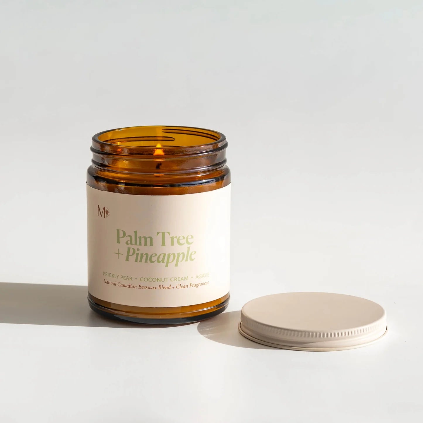 Palm Tree + Pineapple Beeswax Candle