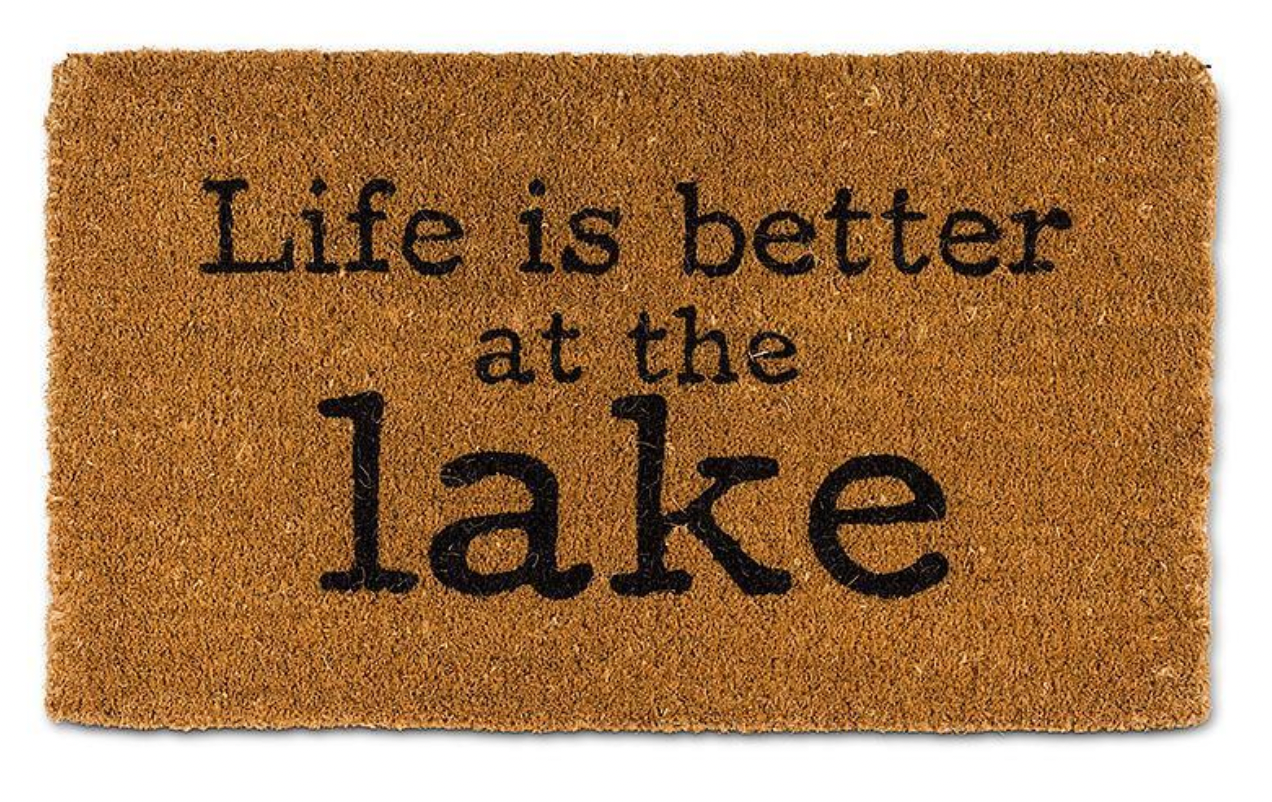 Life is Better at the Lake Doormat