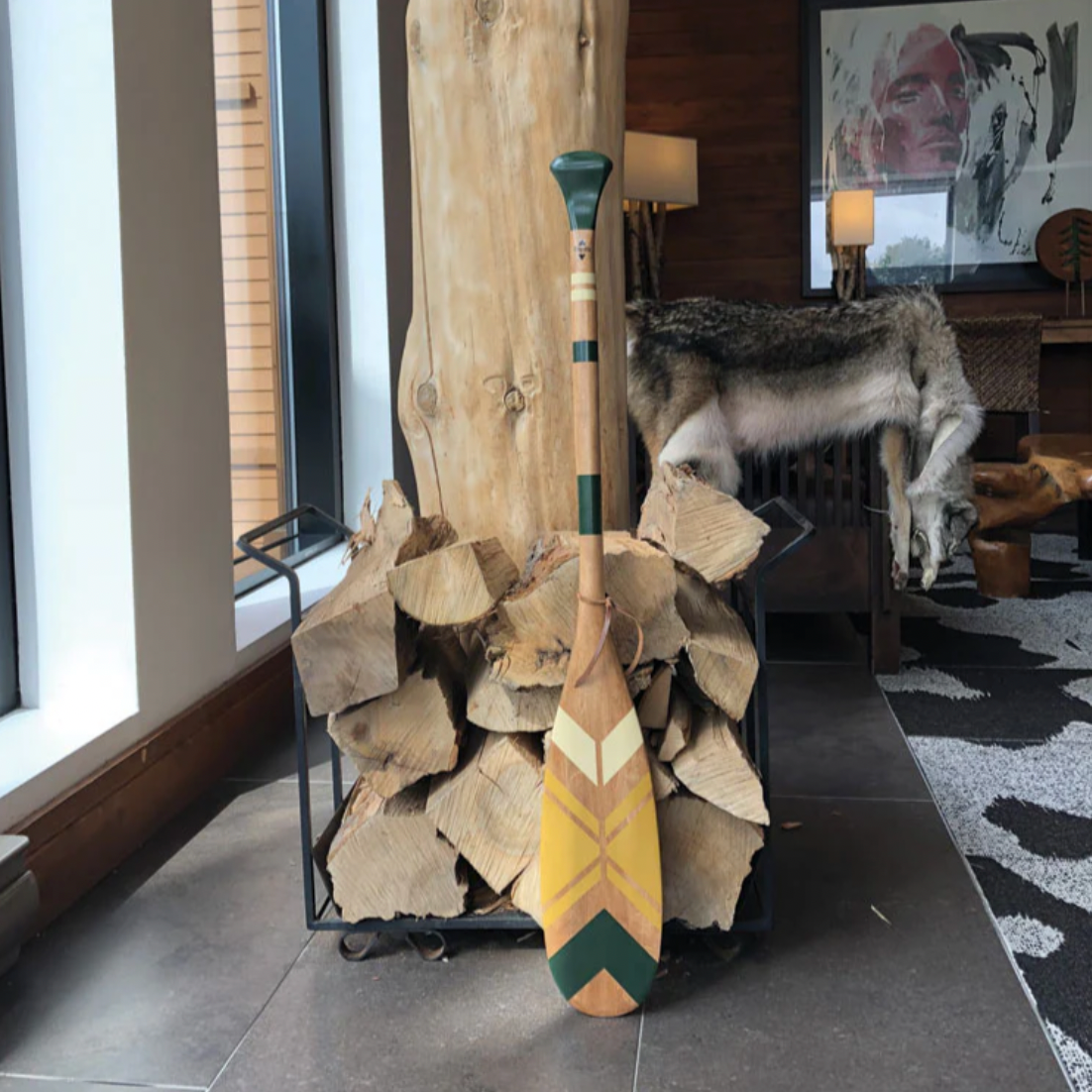 Hand Painted Artisan Paddle - The Water Lily