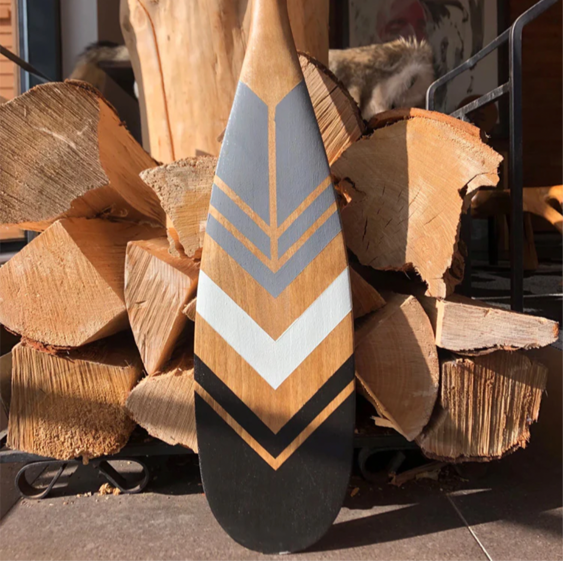 Hand Painted Artisan Paddle - The Aborgine