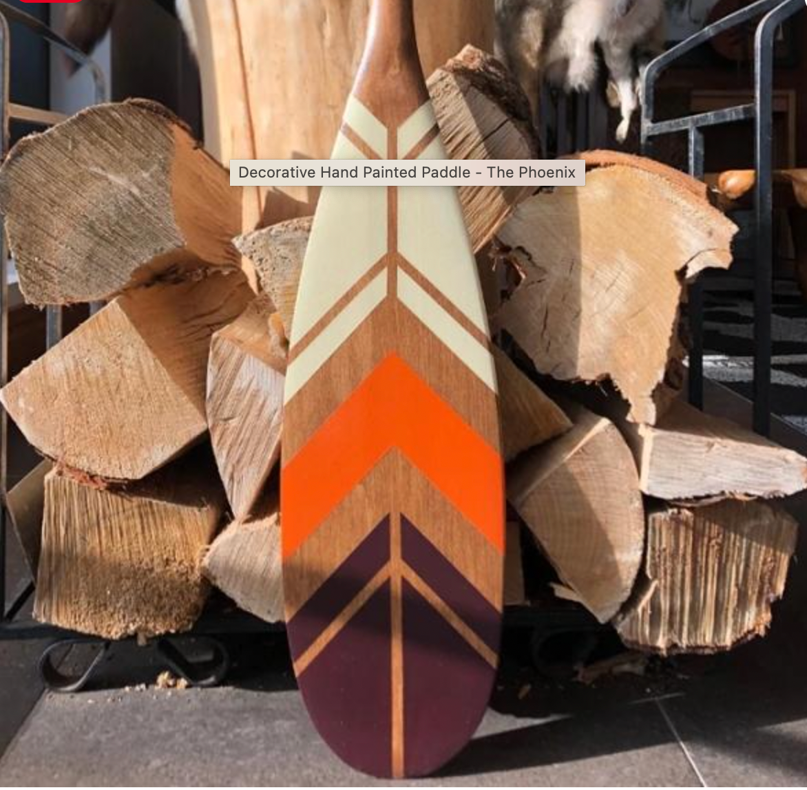 Hand Painted Artisan Paddle - The Earth