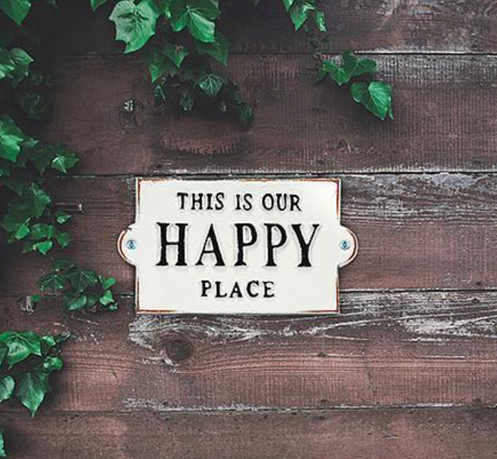 This is our Happy Place Wall Placard