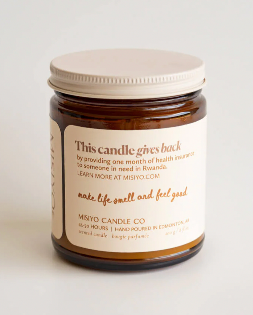 Golden Plum + Persimmon Canadian Beeswax Candle