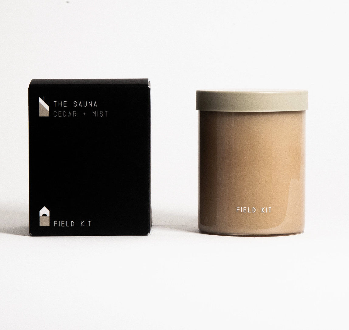 The Sauna Glass Candle - Cedar + Mist