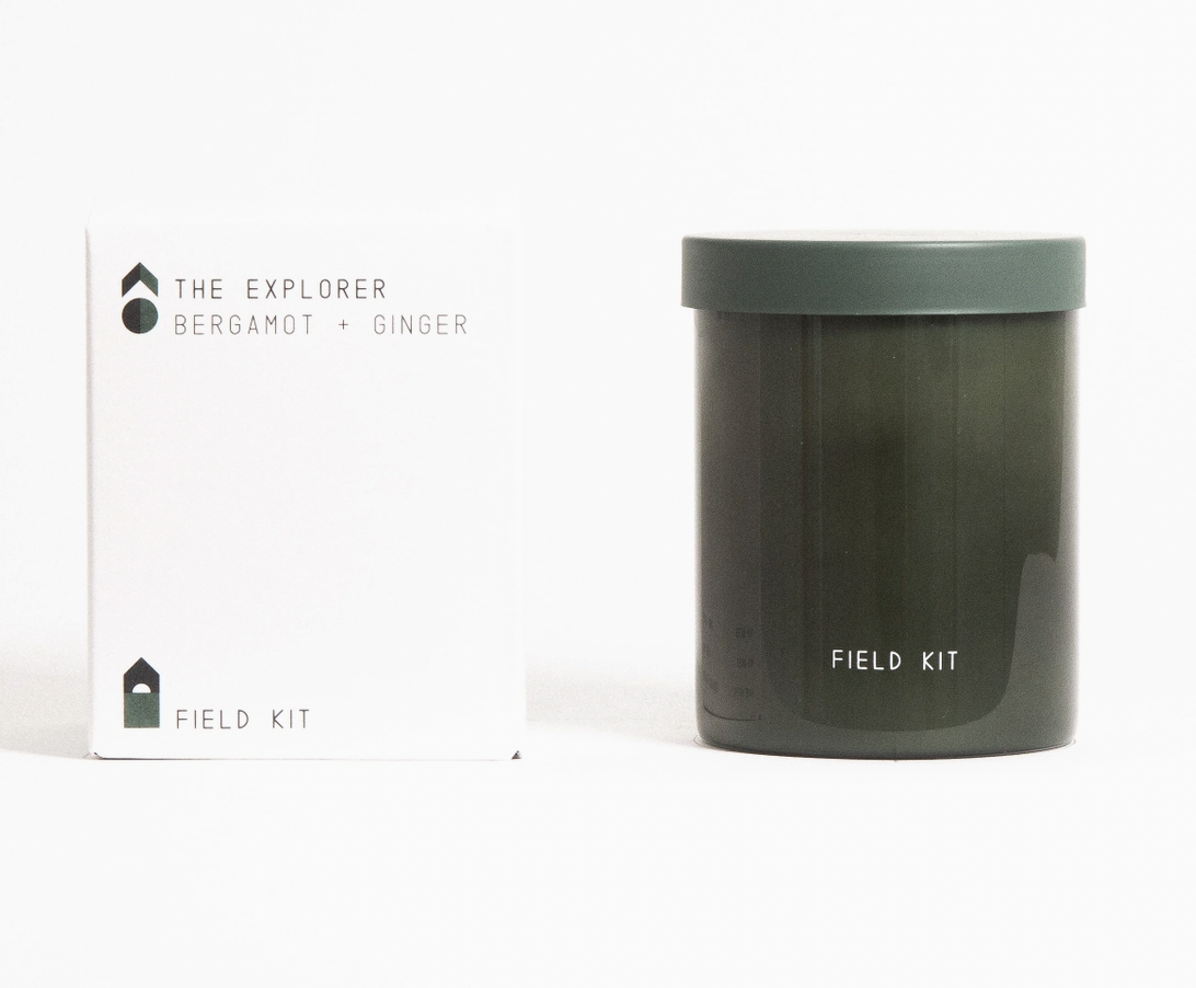 The Explorer Glass Candle - Bergamot + Ginger