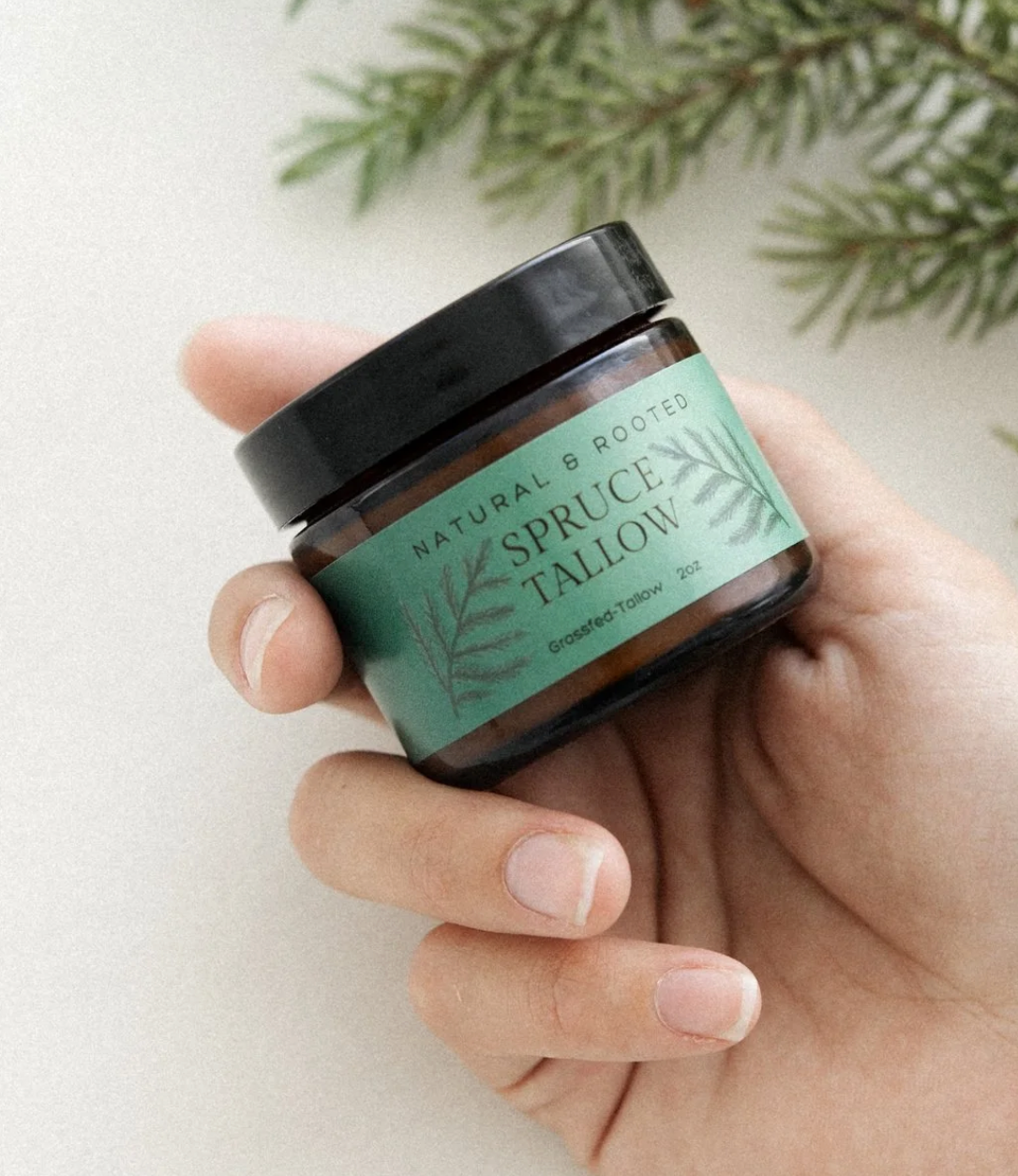 Spruce Tallow Natural & Rooted