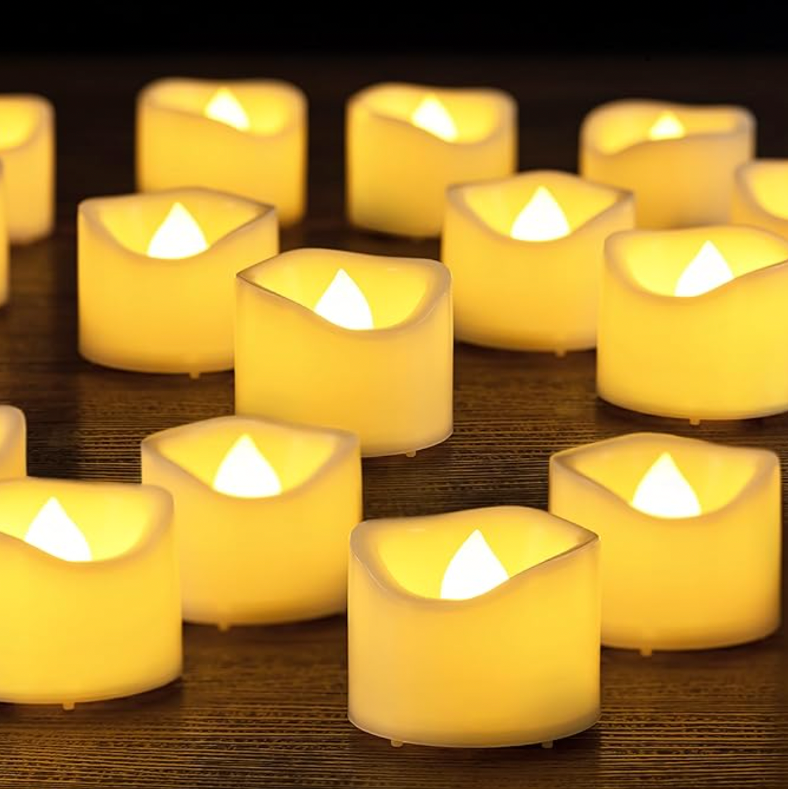 Flickering TeaLight Candles - Battery
