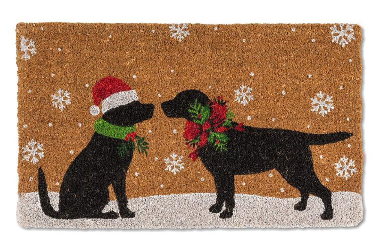 Christmas Dogs Doormat