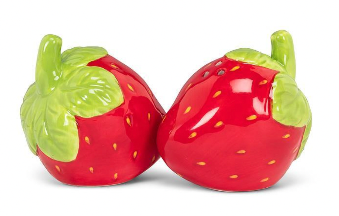 Strawberry Salt & Pepper Shakers