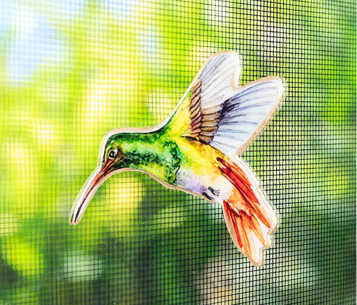 Hummingbird Two-Sided Magnet Decor