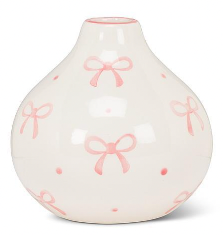 Small Ball Vase w/Bows