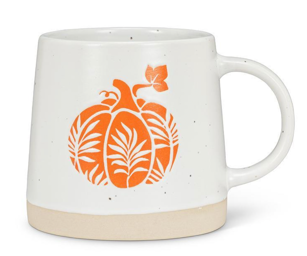 Wide Base Pumpkin Mug