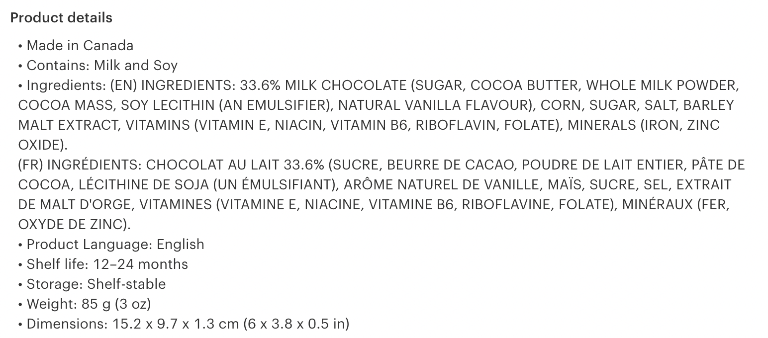 Corn Milk Postcard Chocolate Bar