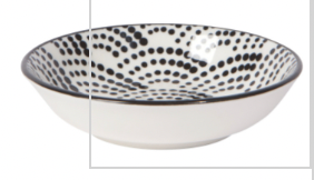 Bits and Dots Black & White Pinch Bowls
