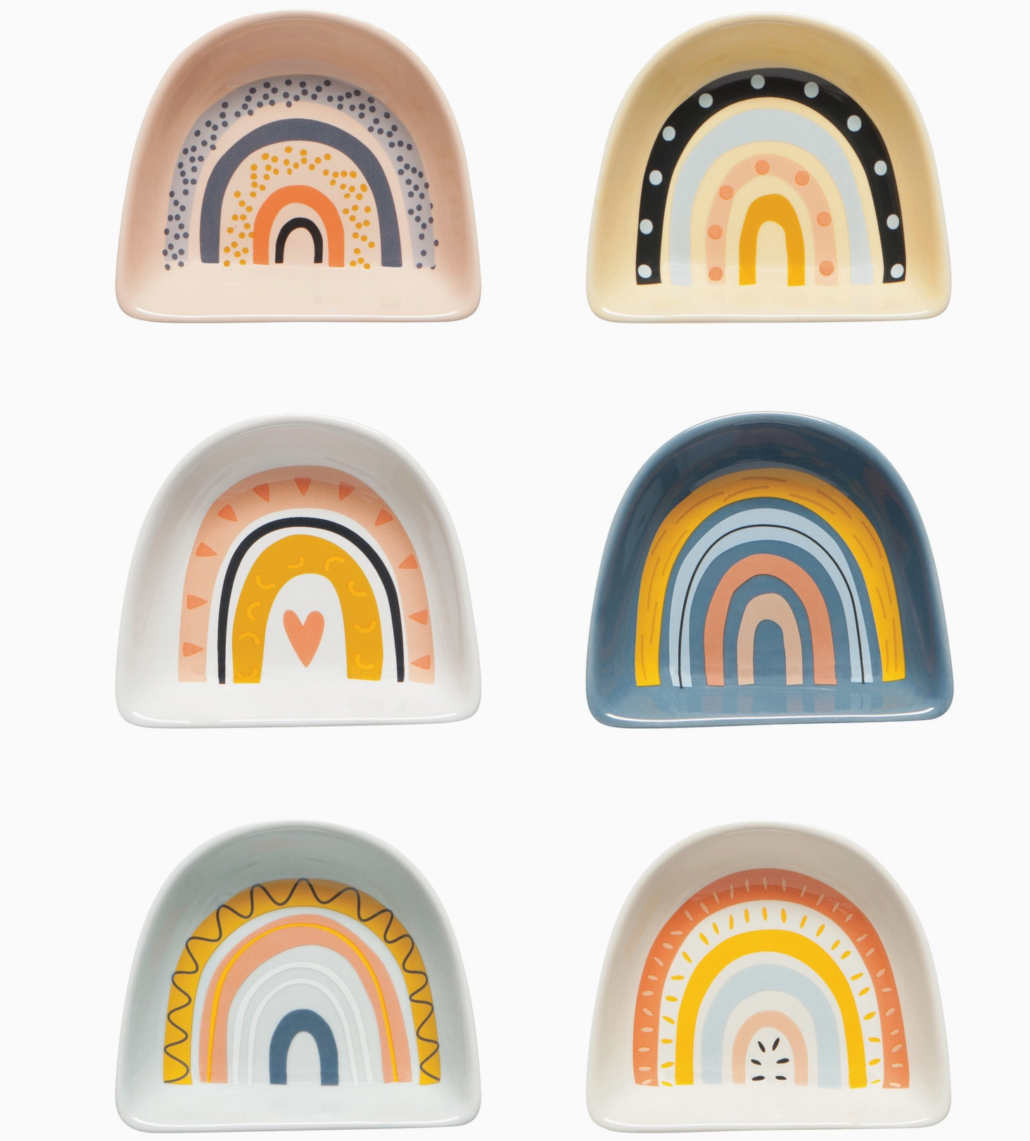 Rainbows Shaped Pinch Bowls
