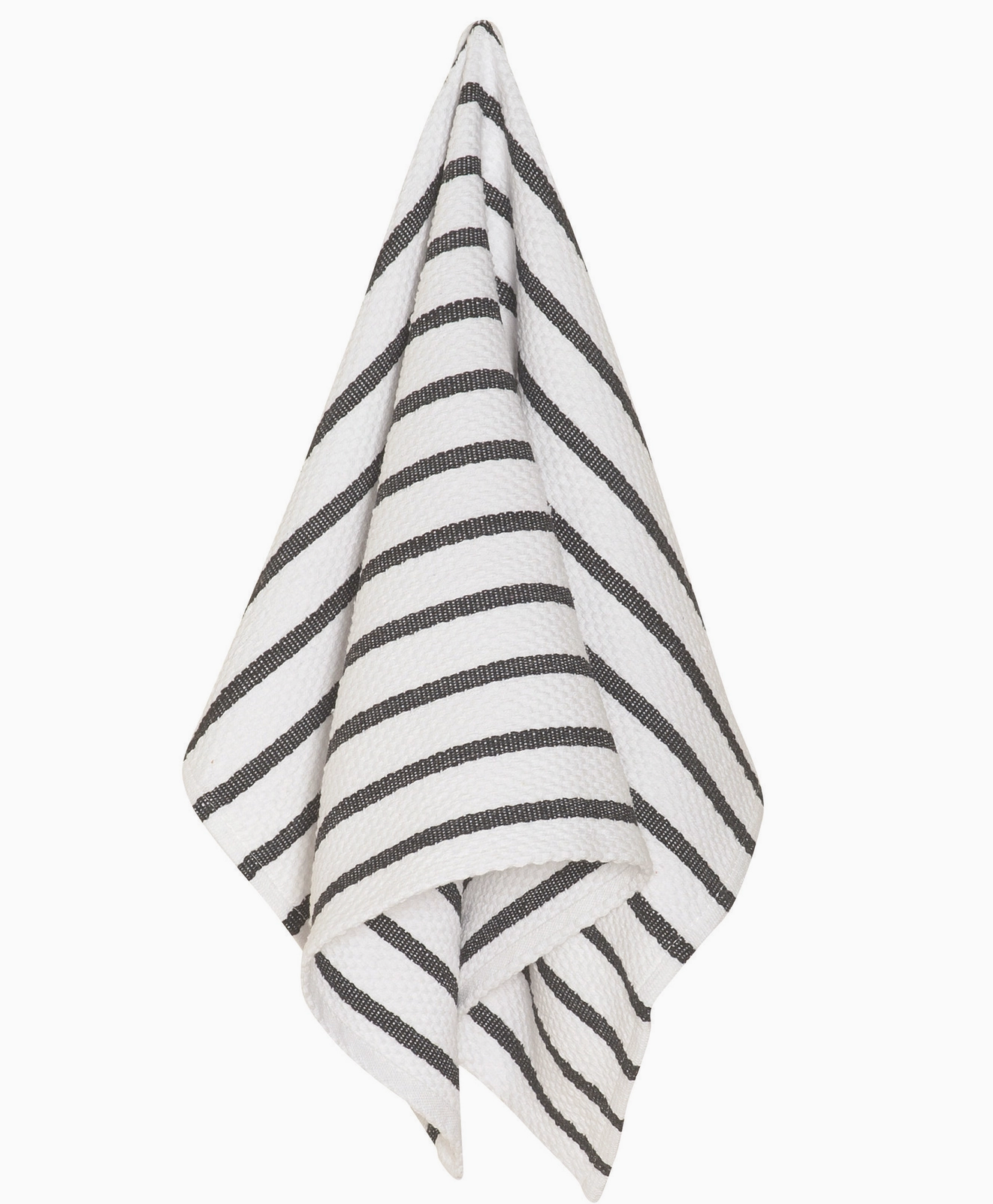 Basketweave Black Dishtowel