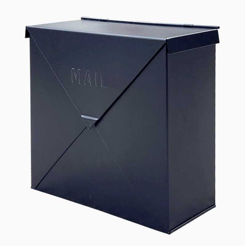 Large Chicago Letter Mailbox, Black