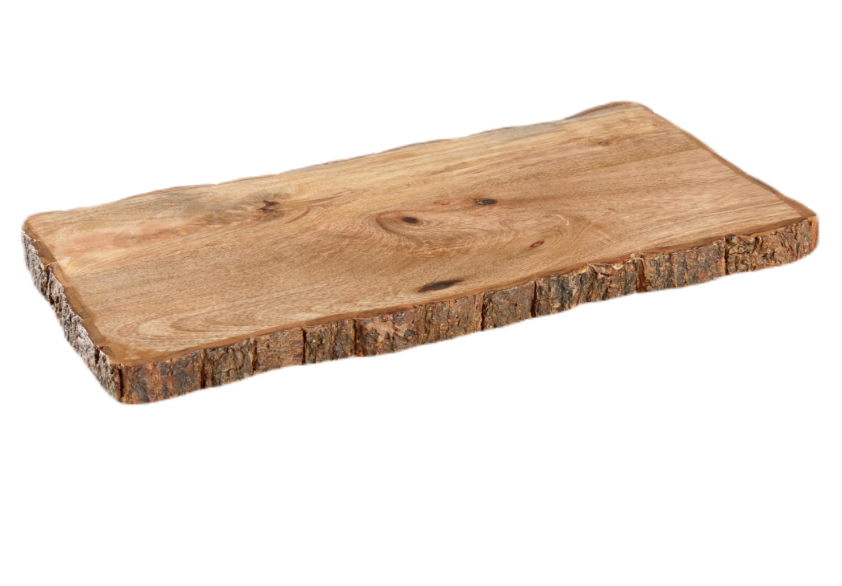 Rectangle Bark Edge Serving Board