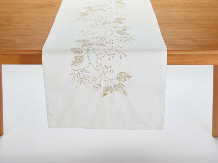 Golden Vine Table Runner - 72"
