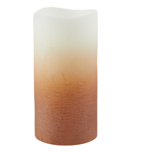 Tall Terracotta Ombre Candle - 4x8