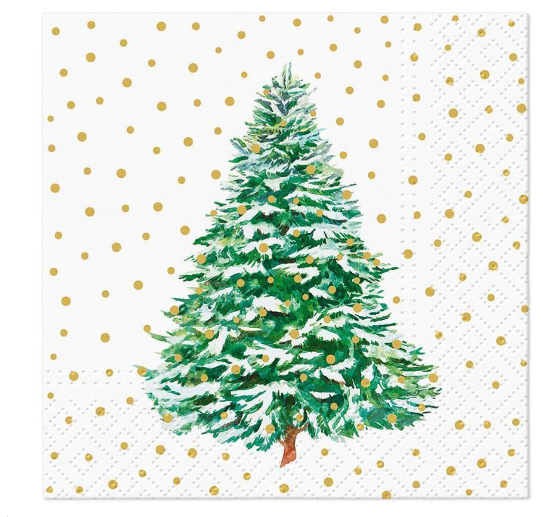 Cocktail Frosted Forest Napkins. Pack of 20