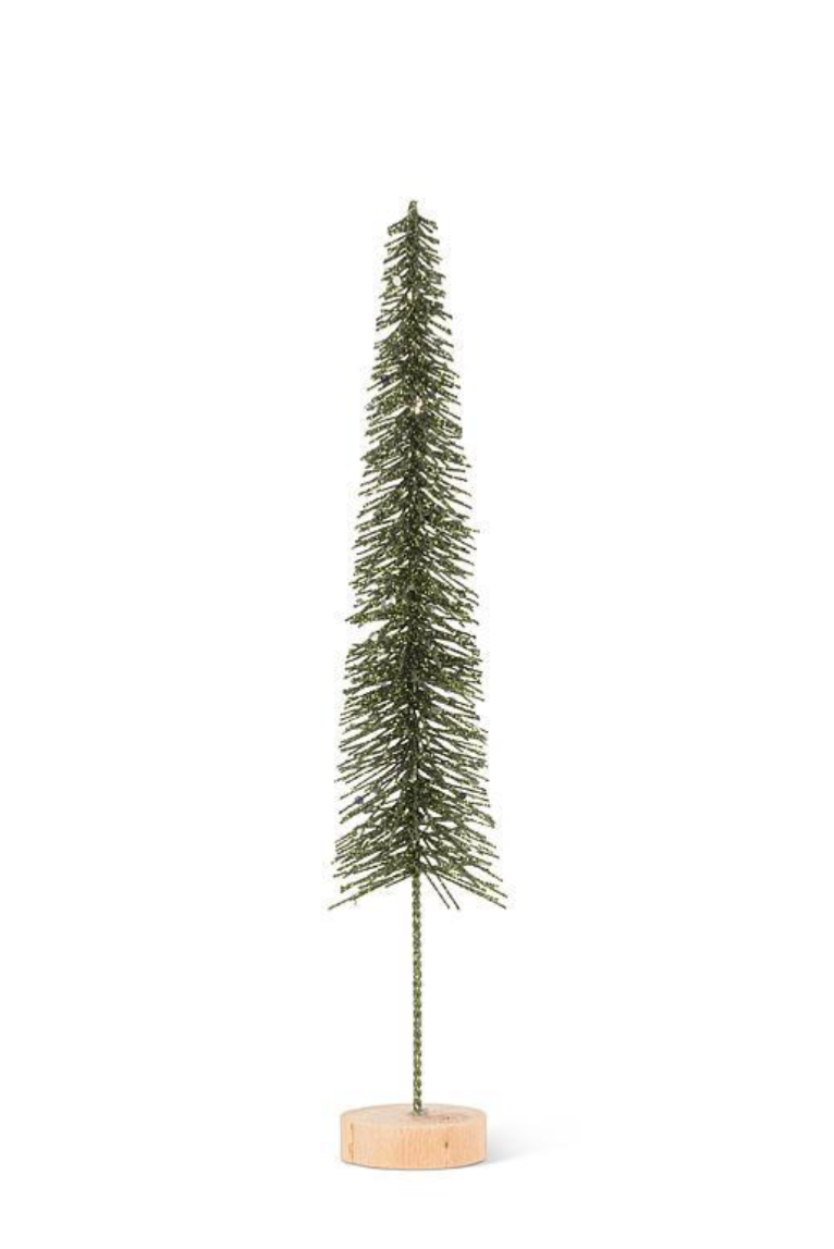 10.5" forest glitter tree