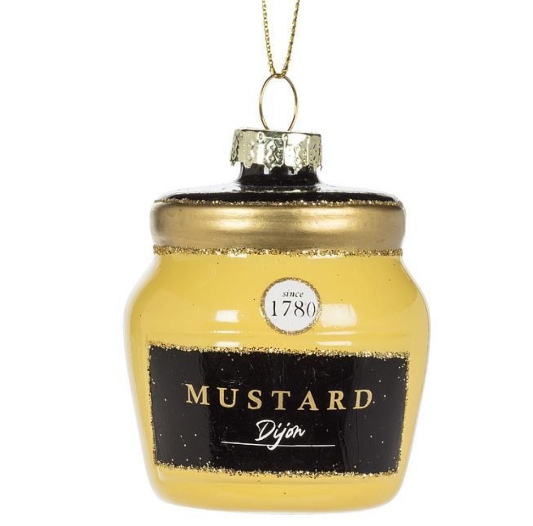 Dijon Mustard Jar Ornament