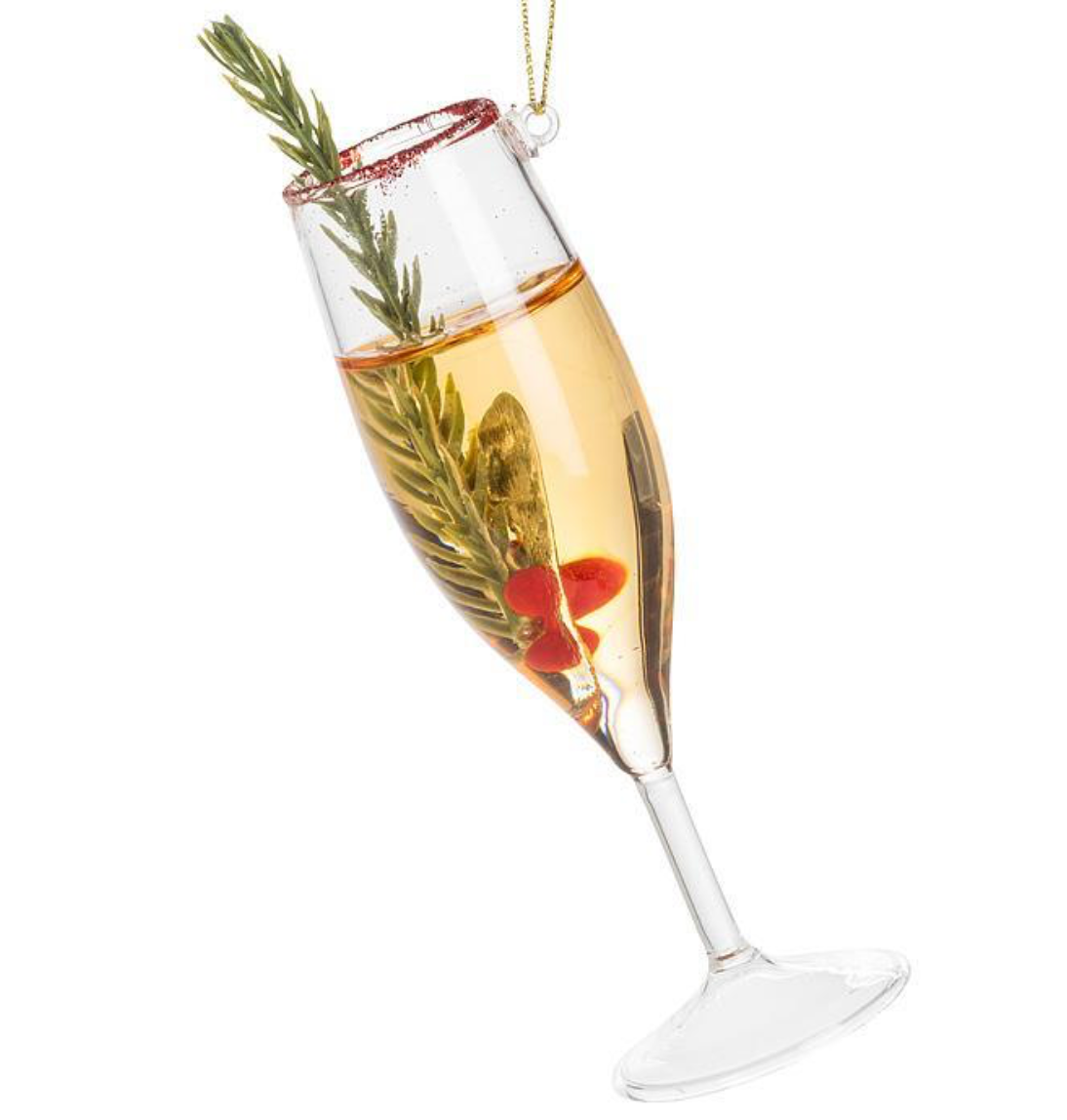 Holiday Champagne Ornament