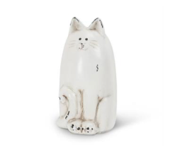 Small White Sitting Cat