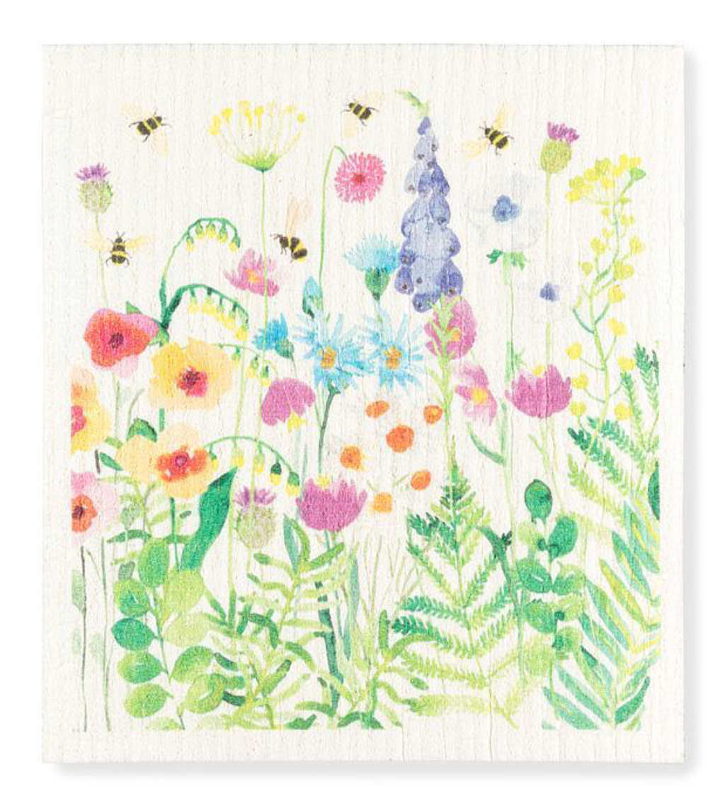 Bee Garden Dishcloth
