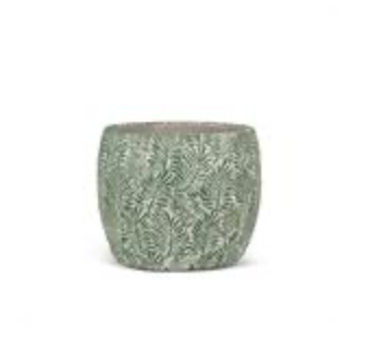 Small Green Leaf Planter 5"