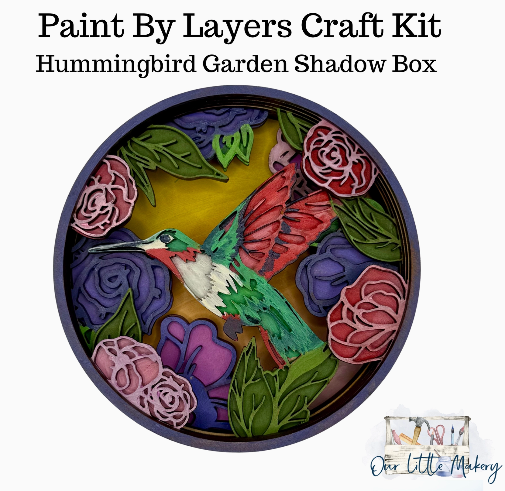 Hummingbird Garden Shadow Box Kit