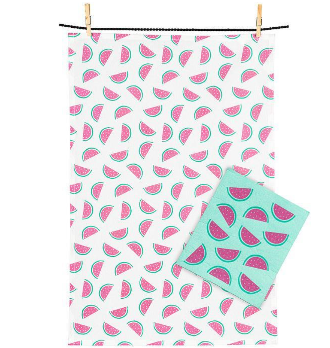 Watermelon Dishcloth & Kitchen Towel Set