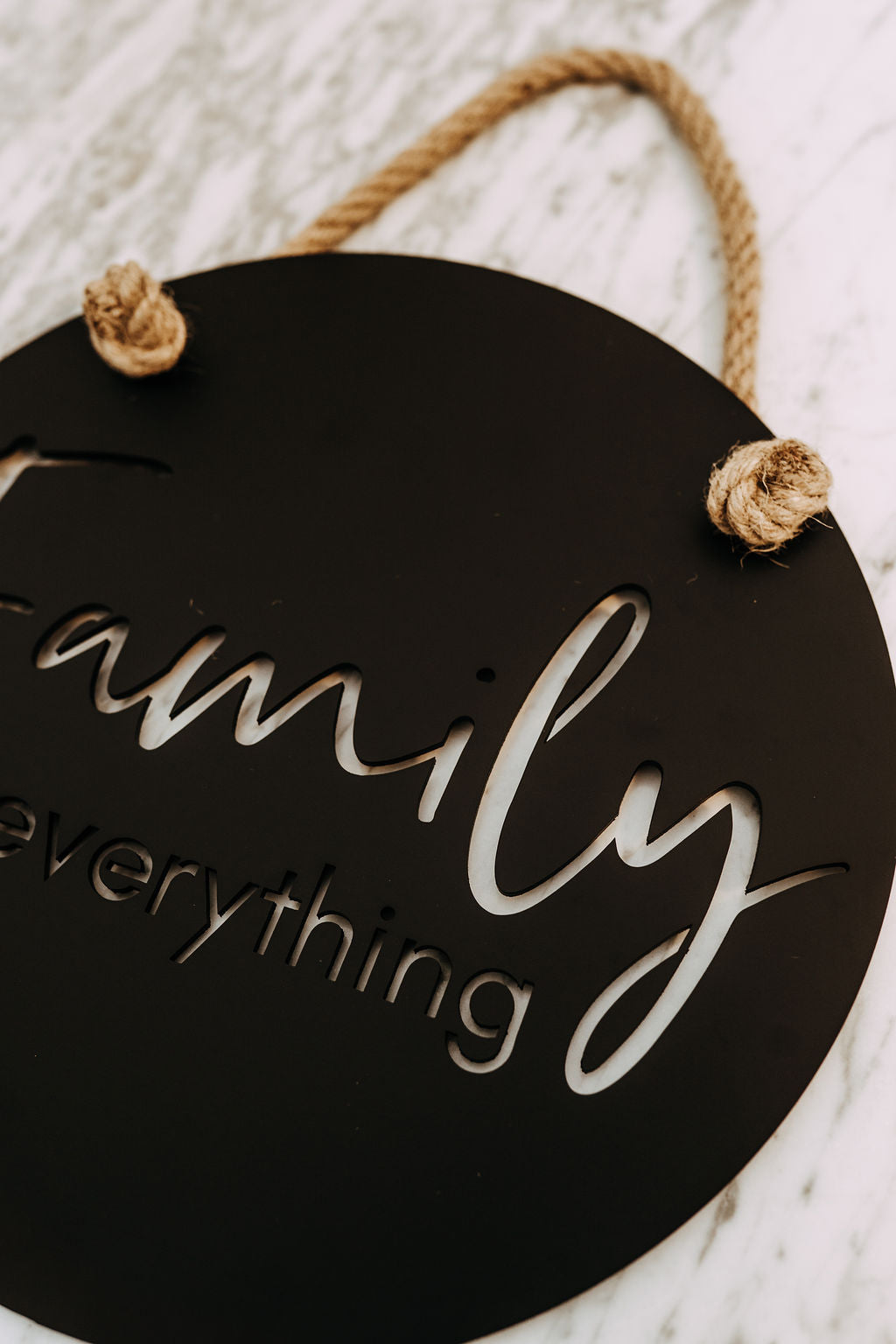 Family Is Everything Large Plaque - IRONIK Original