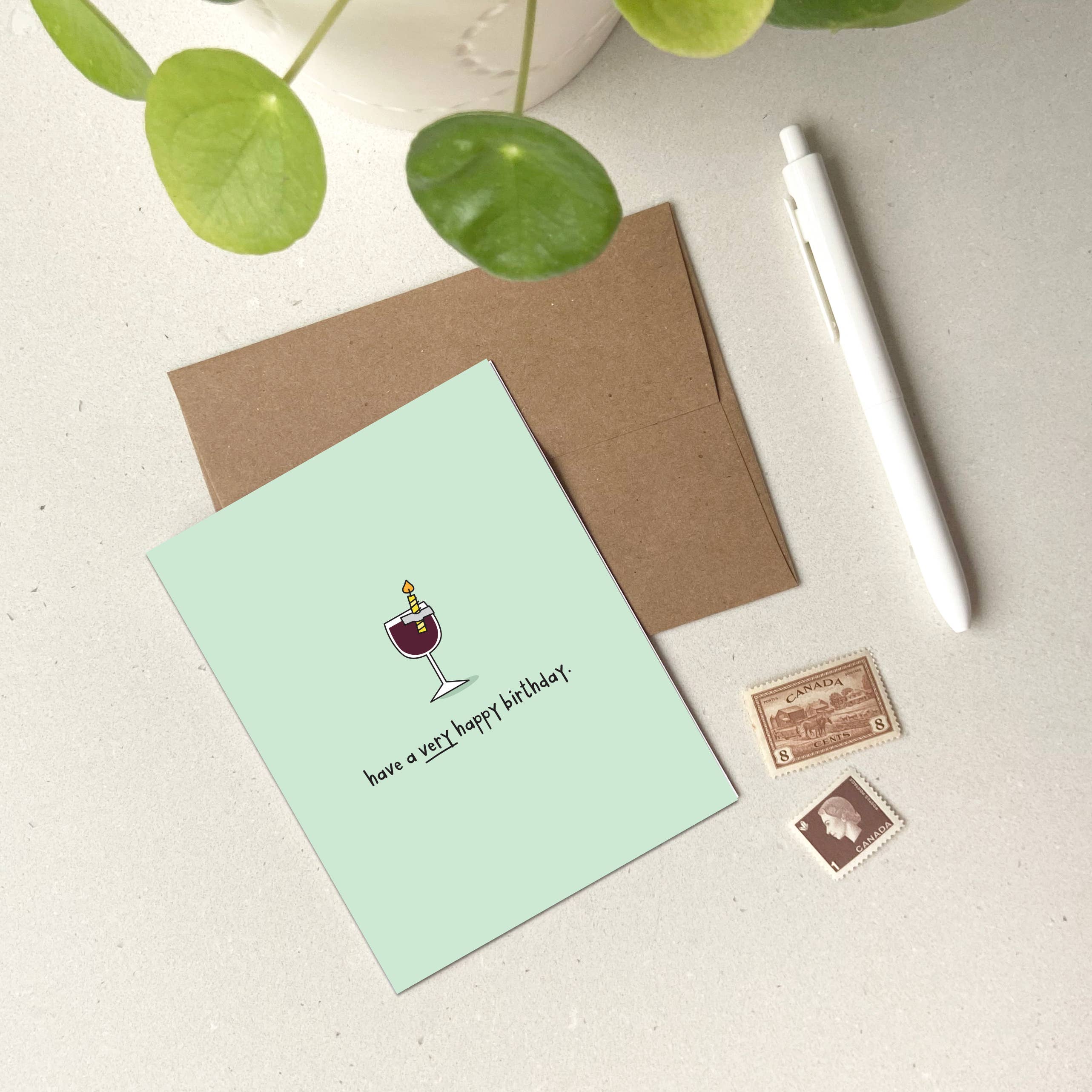Birthday Wine Card