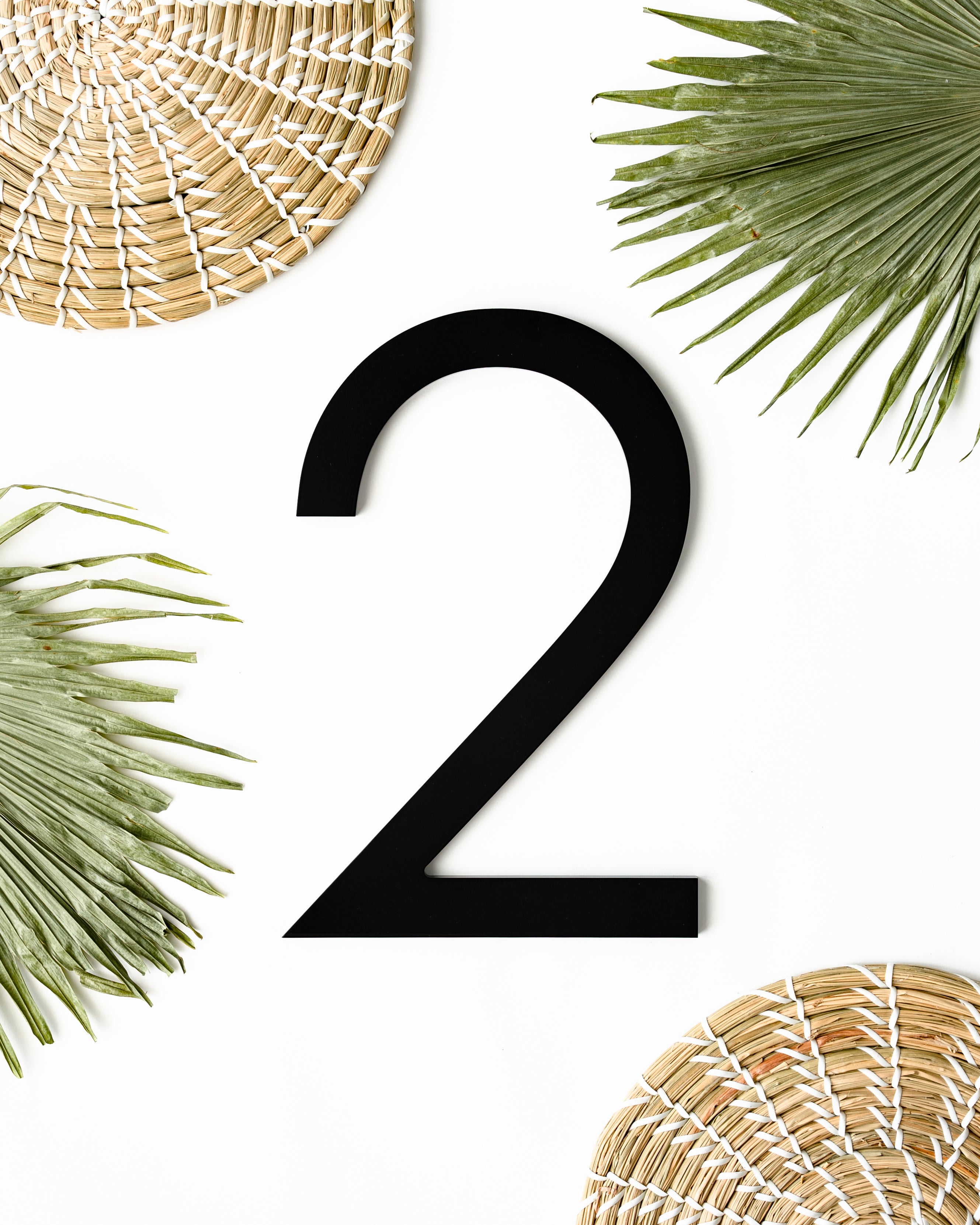 Modern Aluminum House Numbers #2