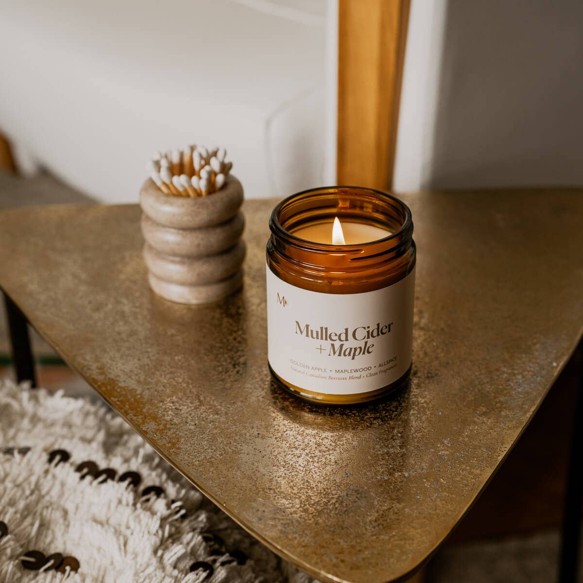 Mulled Cider + Maple | Canadian Beeswax Candle