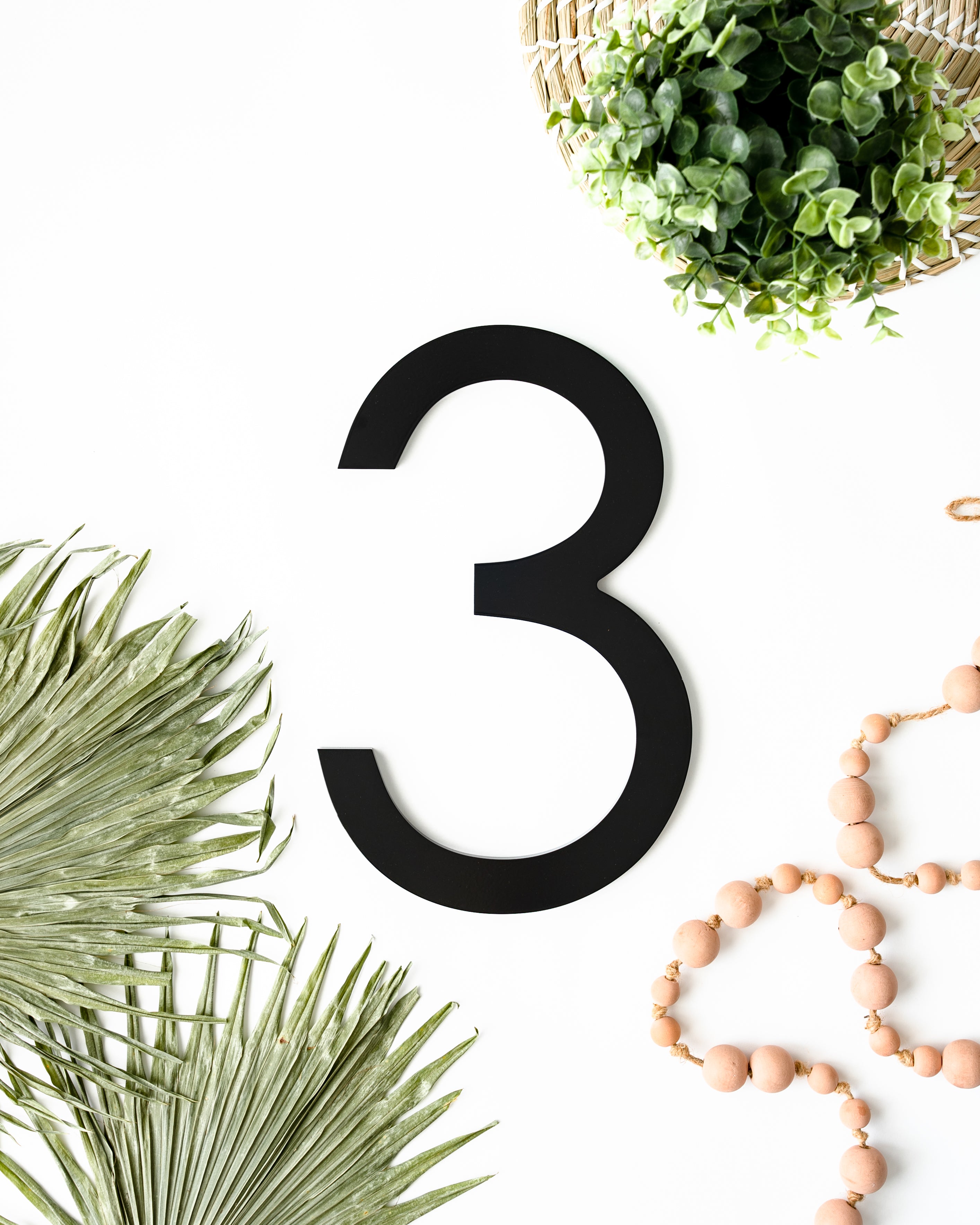 Modern Aluminum House Numbers #3