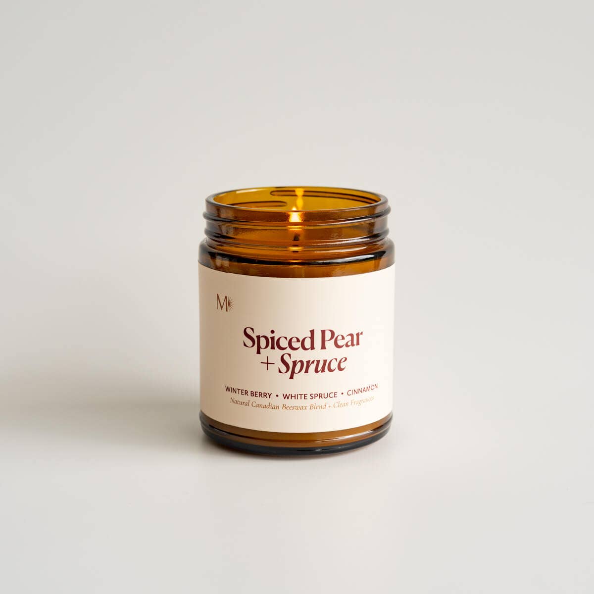 Spiced Pear + Spruce | Canadian Beeswax Candle