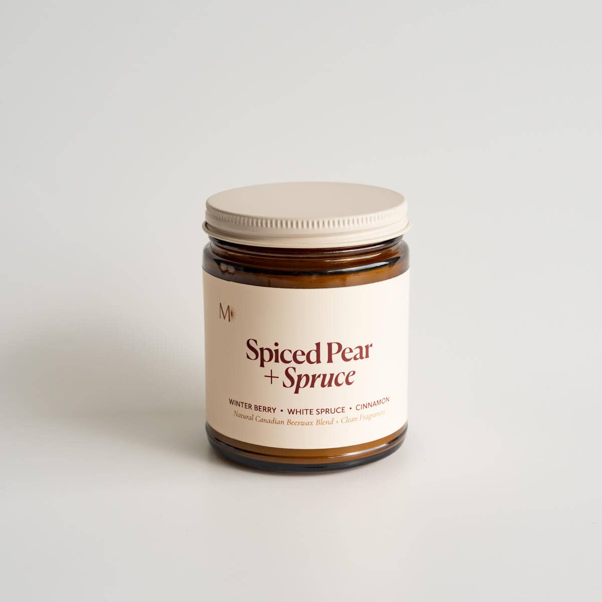 Spiced Pear + Spruce | Canadian Beeswax Candle
